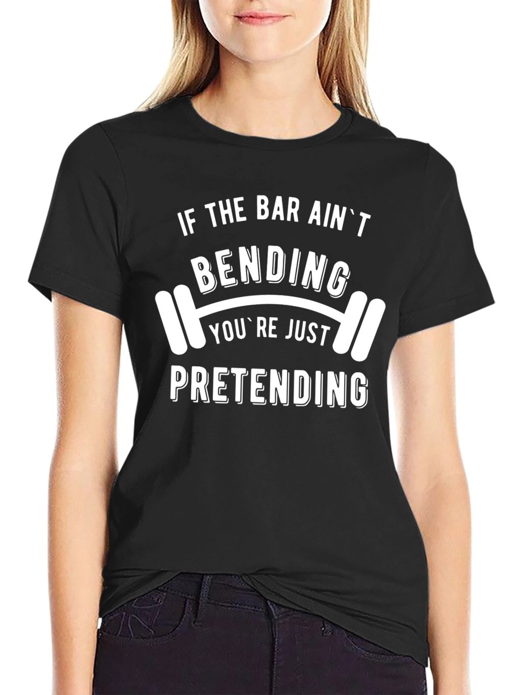 Funny Gym T-Shirt: If the Bar Aint Bending