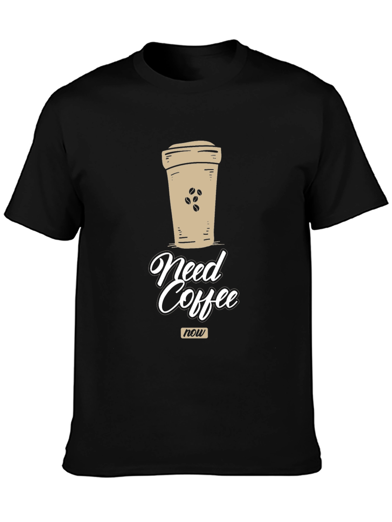 Need Coffee Now Graphic Tee - Unisex Black T-Shirt