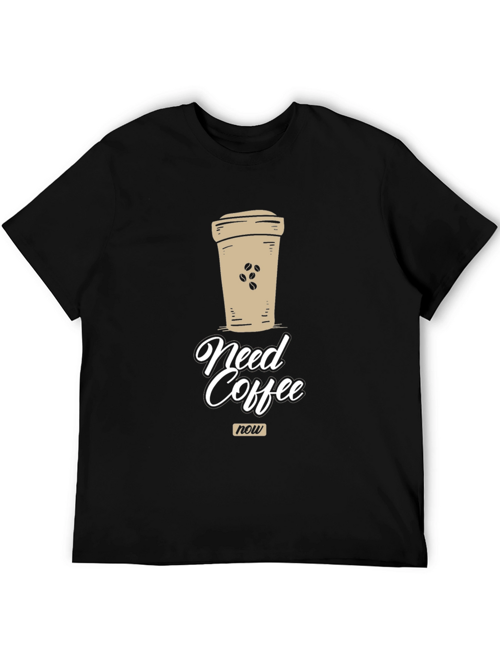 Need Coffee Now Graphic Tee - Unisex Black T-Shirt