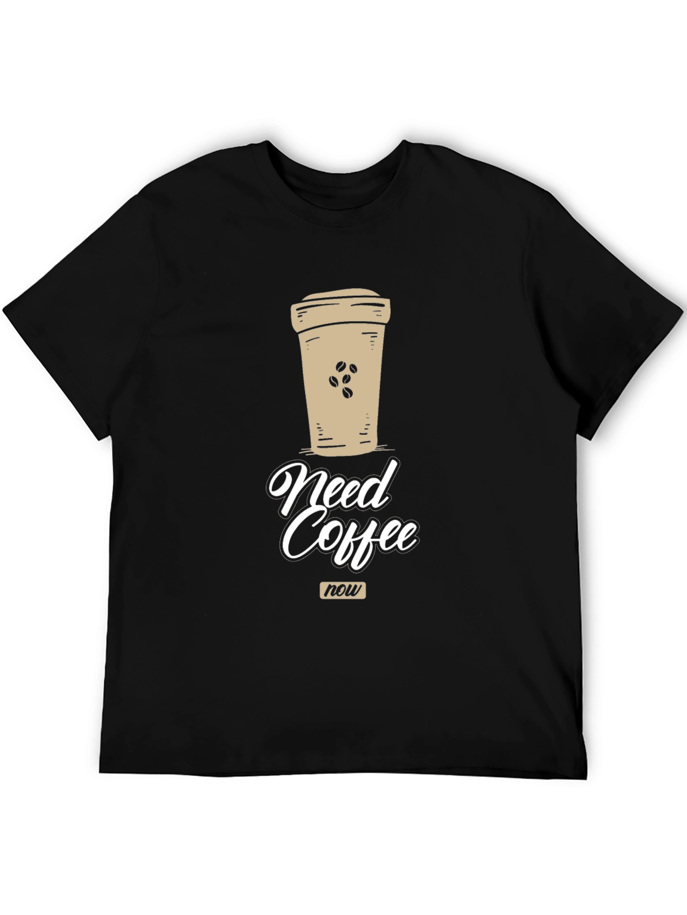 Need Coffee Now Graphic Tee - Unisex Black T-Shirt