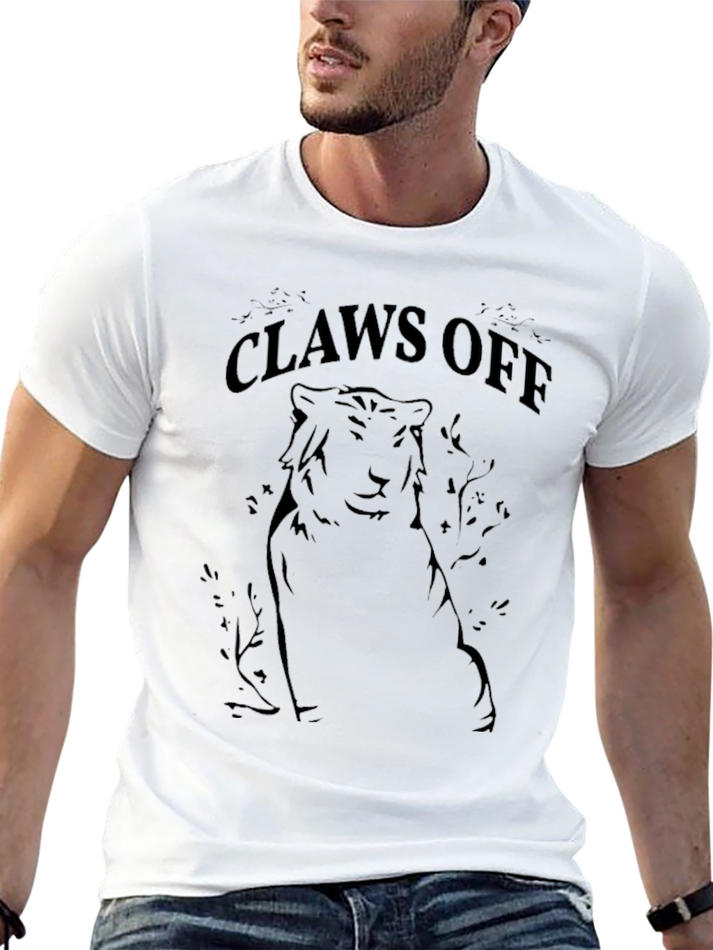 Claws Off Graphic Tee - Black Short Sleeve