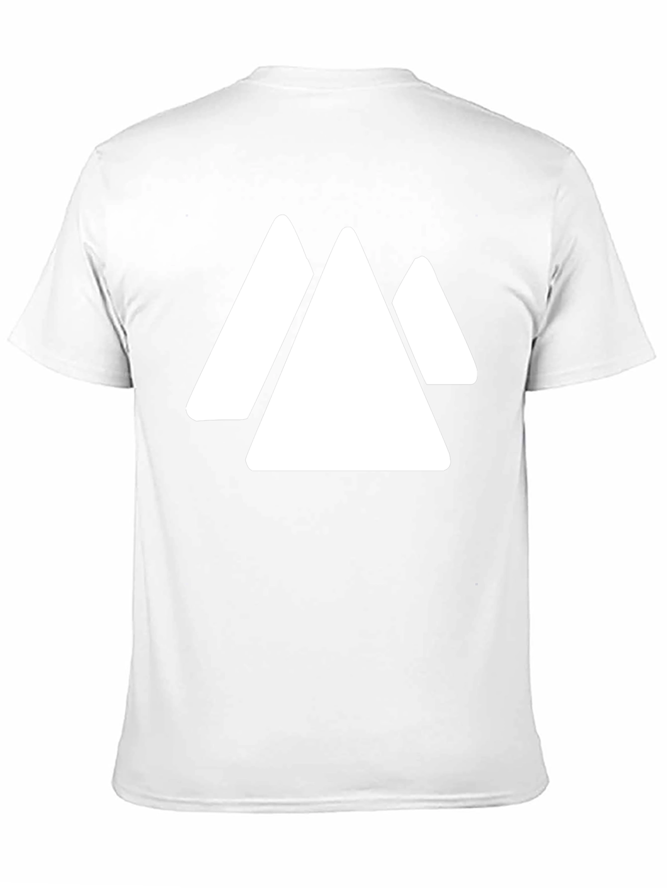 Geometric Mountain T-Shirt - Minimalist Black Tee