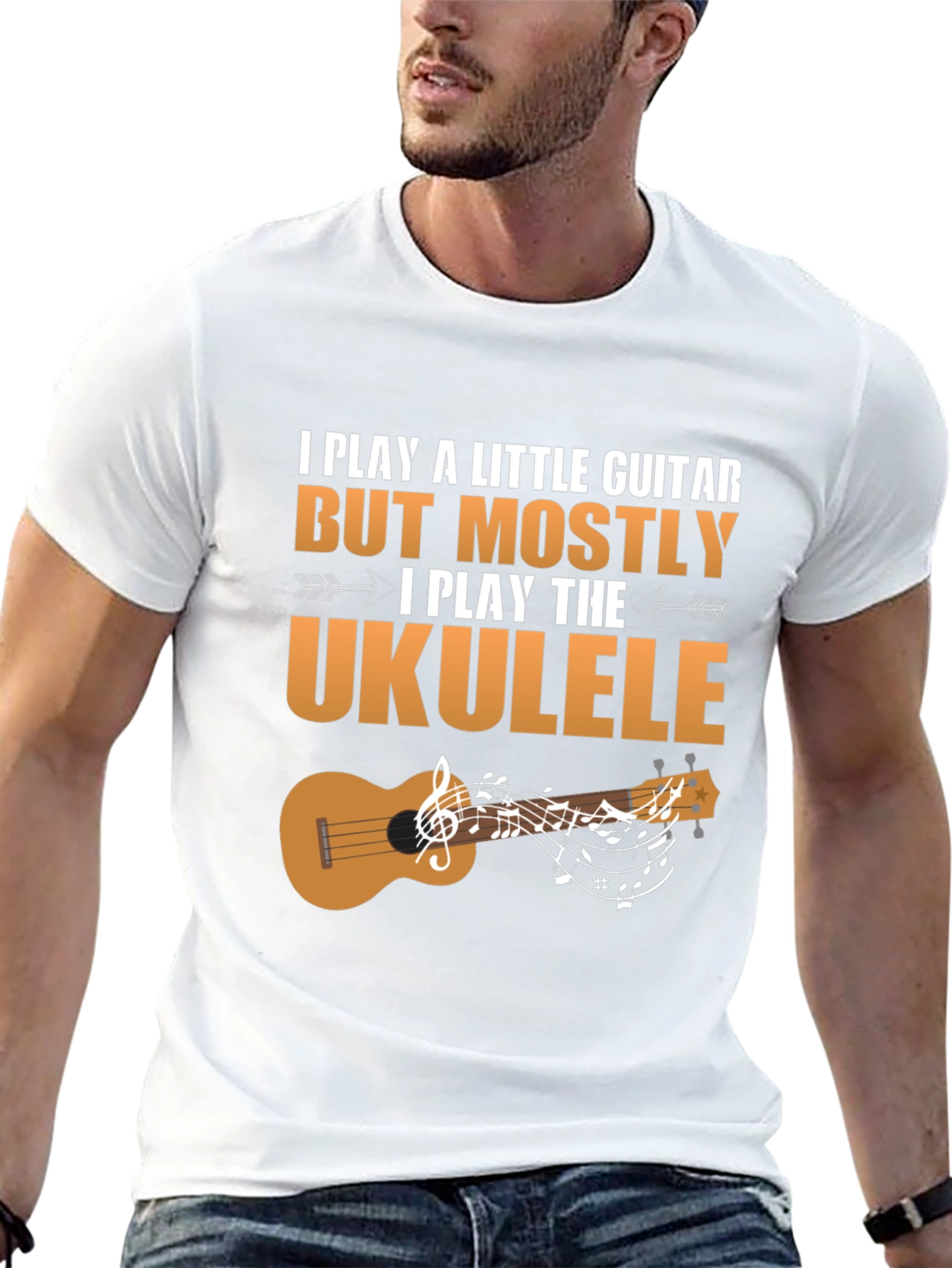 Ukulele Player T-Shirt - Guitar Music Novelty Tee