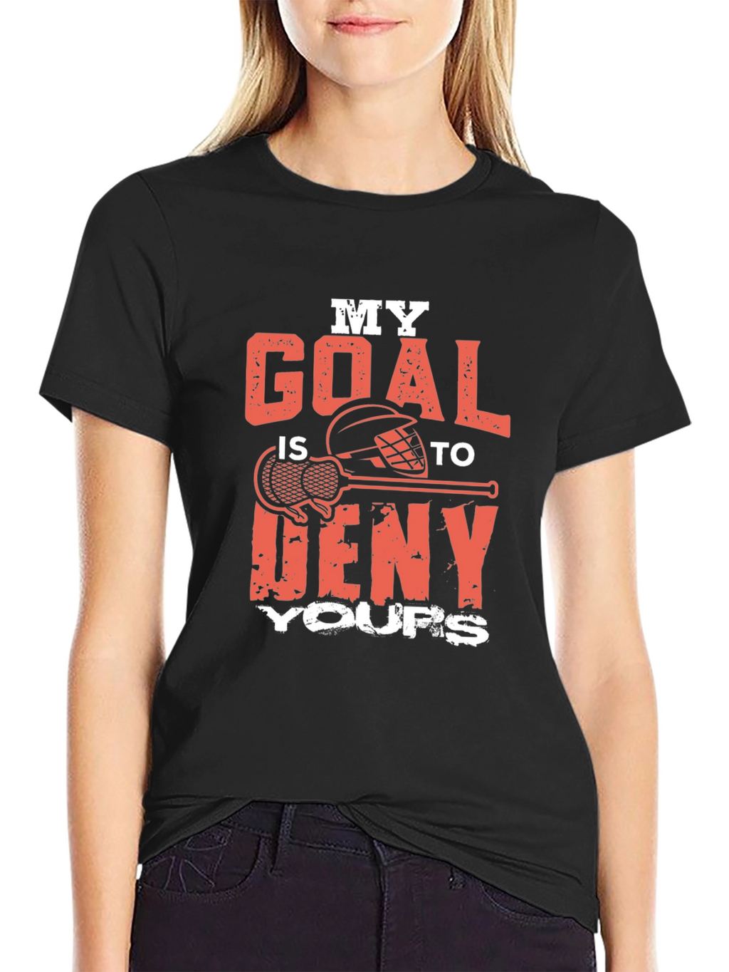 Lacrosse Goalie T-Shirt - Deny Your Goals!