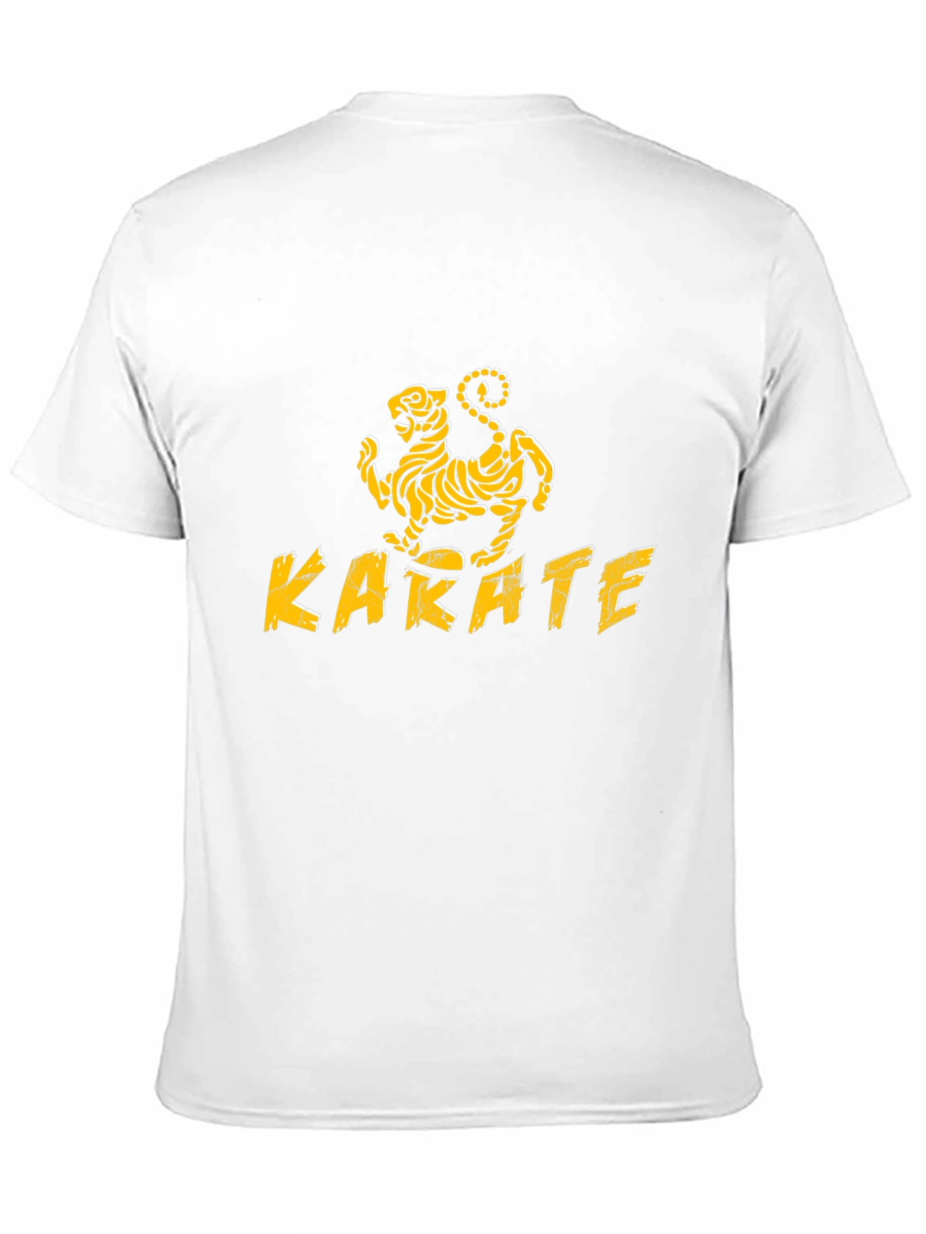 Karate Kid Inspired Black T-Shirt with Tiger Design