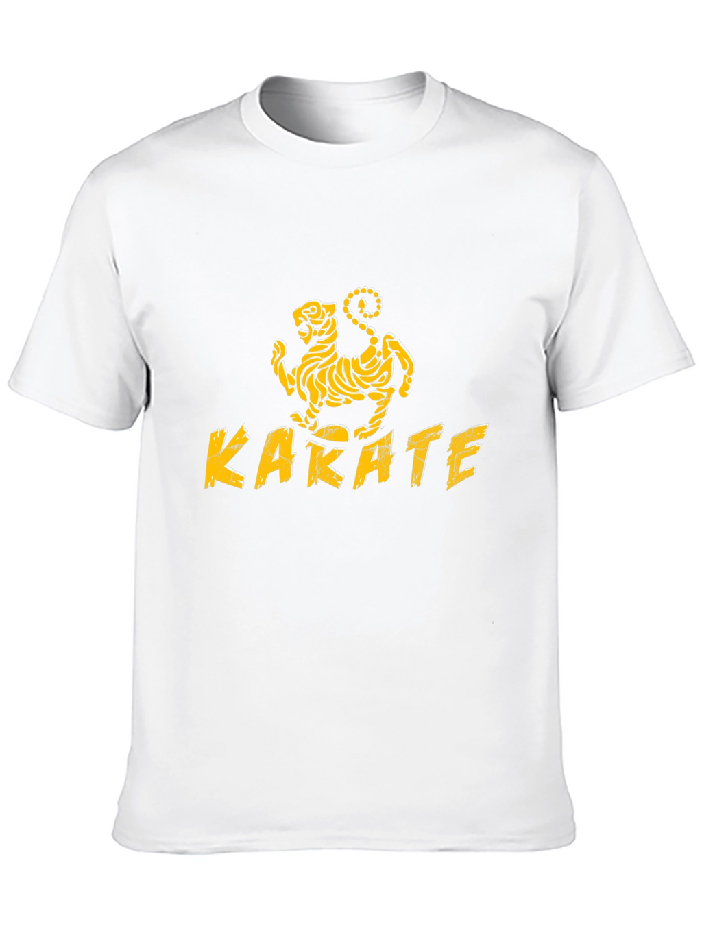 Karate Kid Inspired Black T-Shirt with Tiger Design