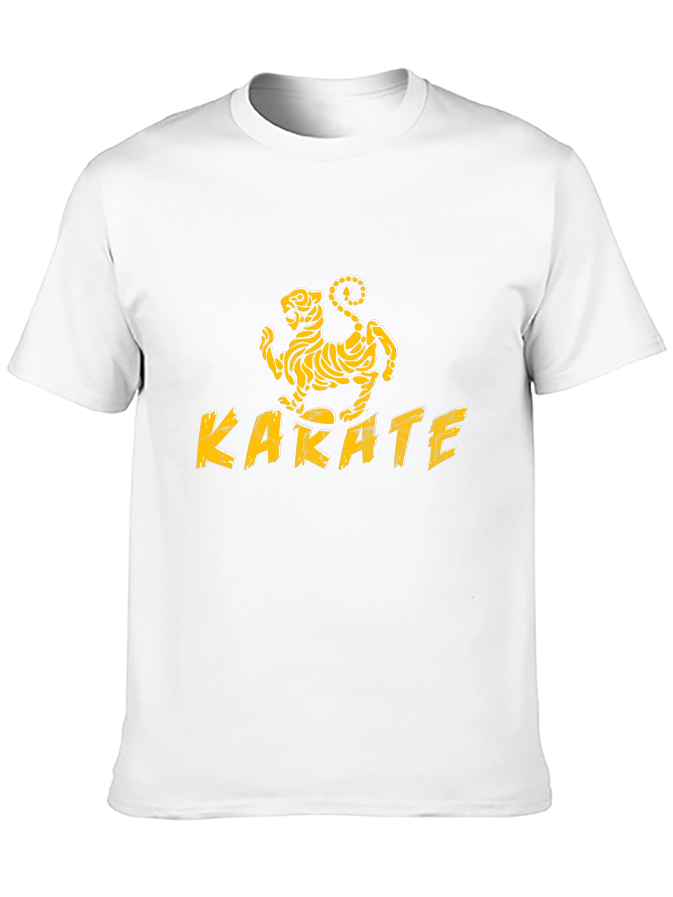 Karate Kid Inspired Black T-Shirt with Tiger Design