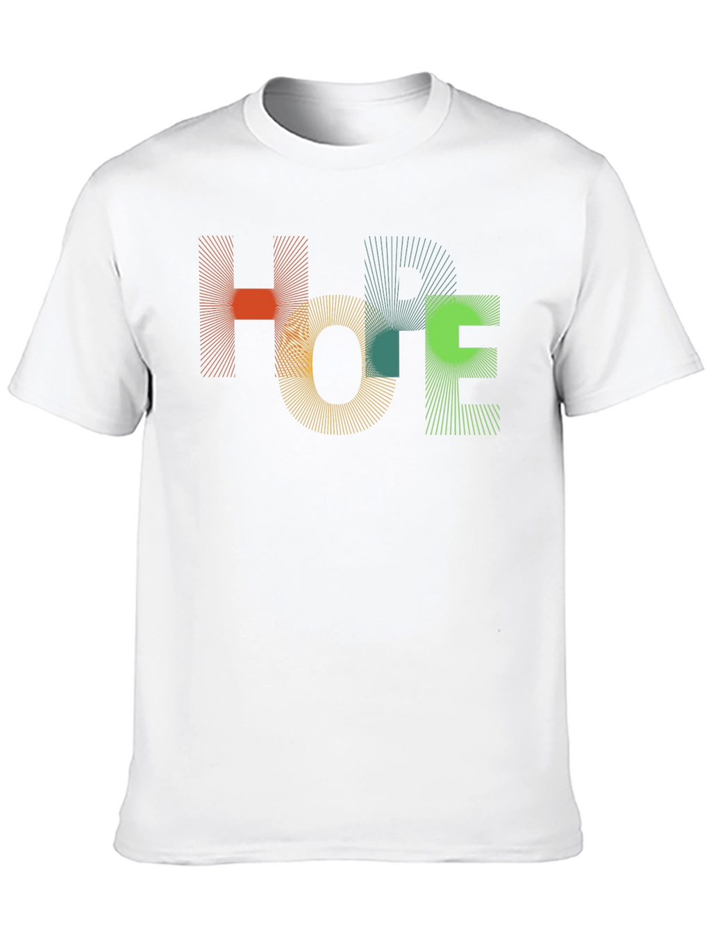 Abstract HOPE Graphic Black T-Shirt