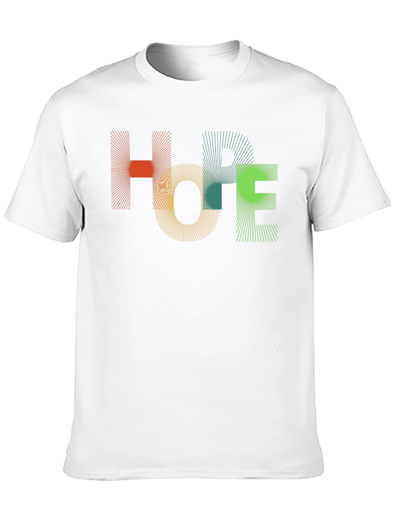Abstract HOPE Graphic Black T-Shirt