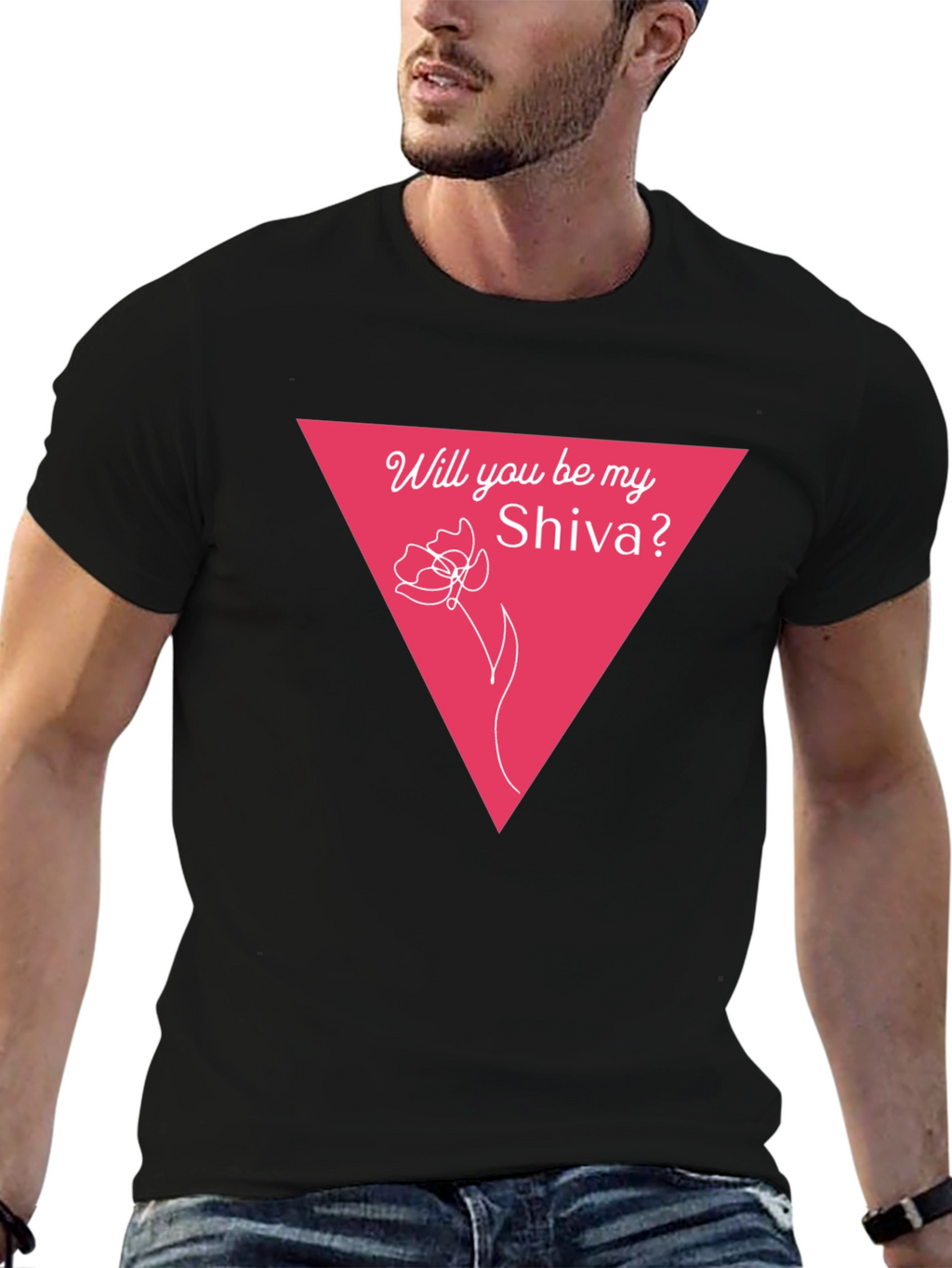 Will You Be My Shiva? Black Graphic Tee