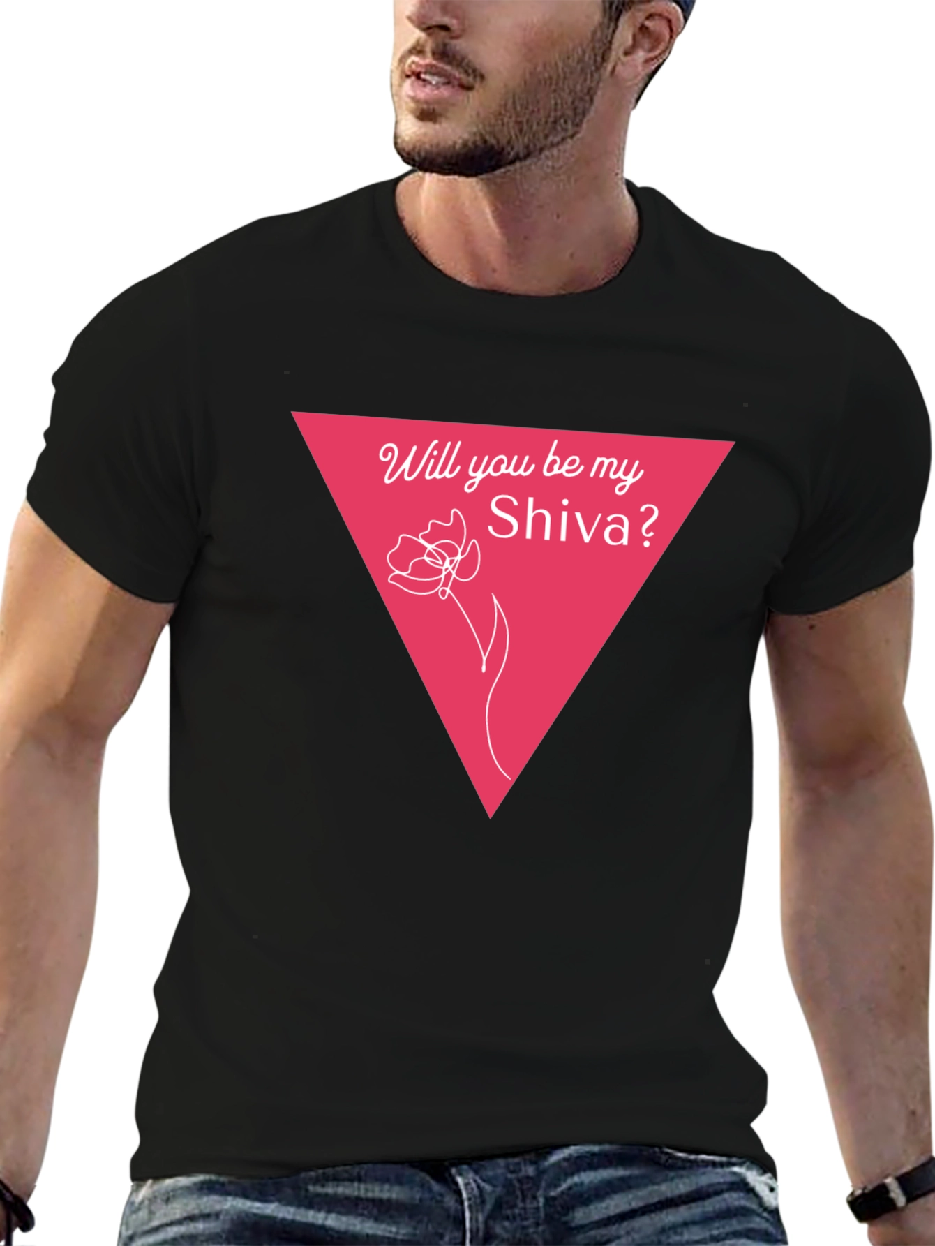 Will You Be My Shiva? Black Graphic Tee