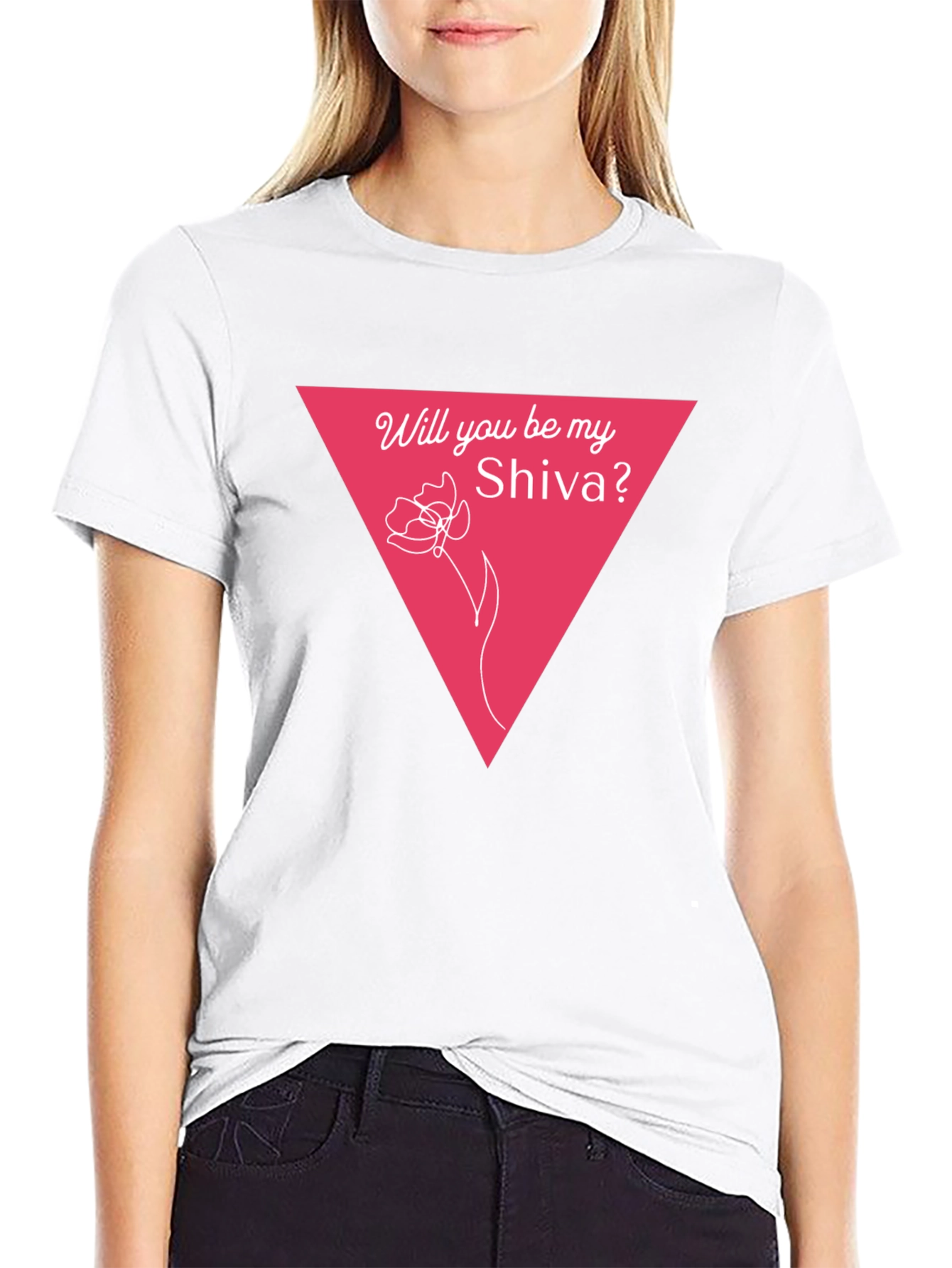 Will You Be My Shiva? Black Graphic Tee