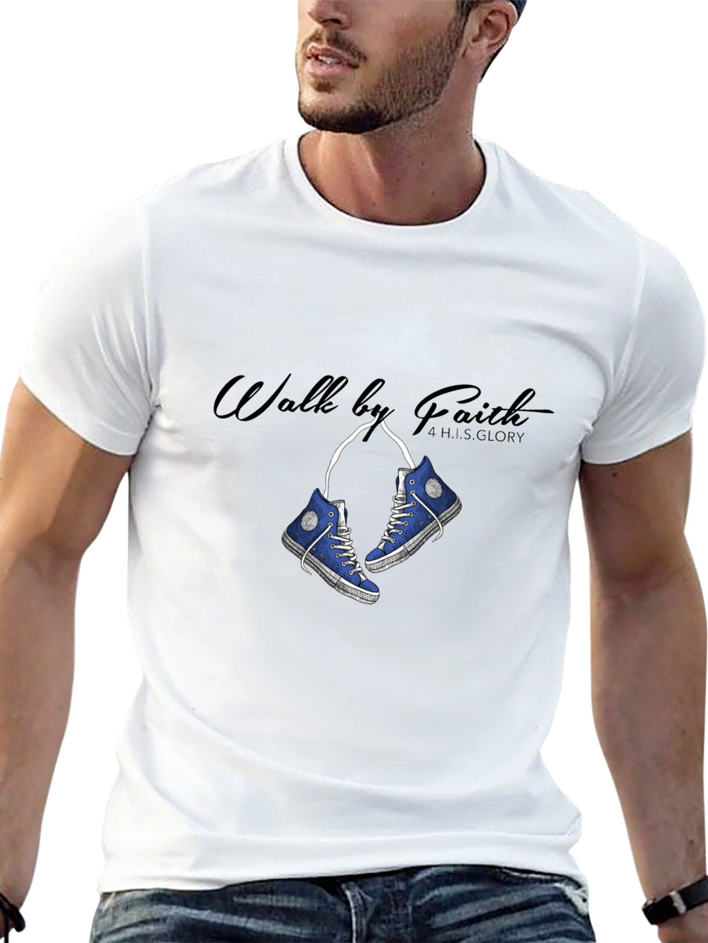 Walk by Faith T-Shirt - Stylish Christian Apparel