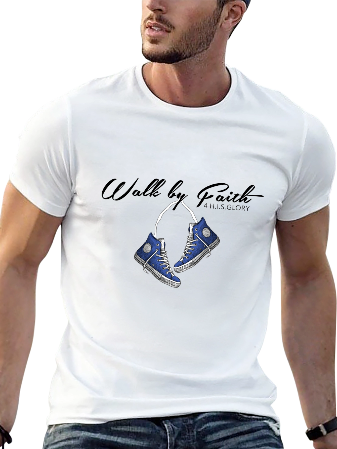 Walk by Faith T-Shirt - Stylish Christian Apparel