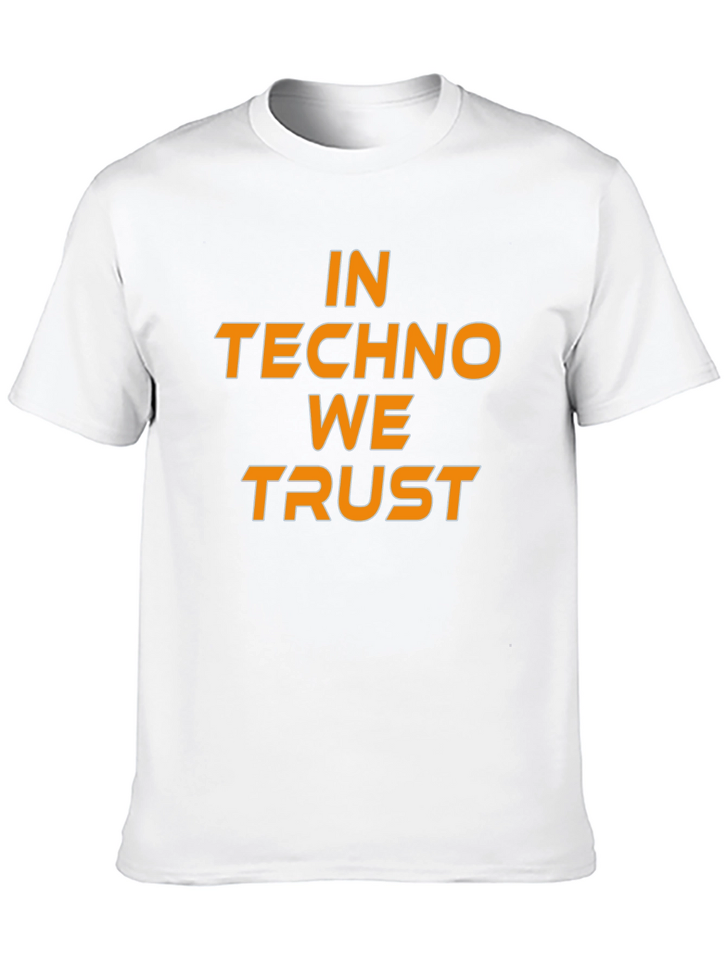 In Techno We Trust Black T-Shirt