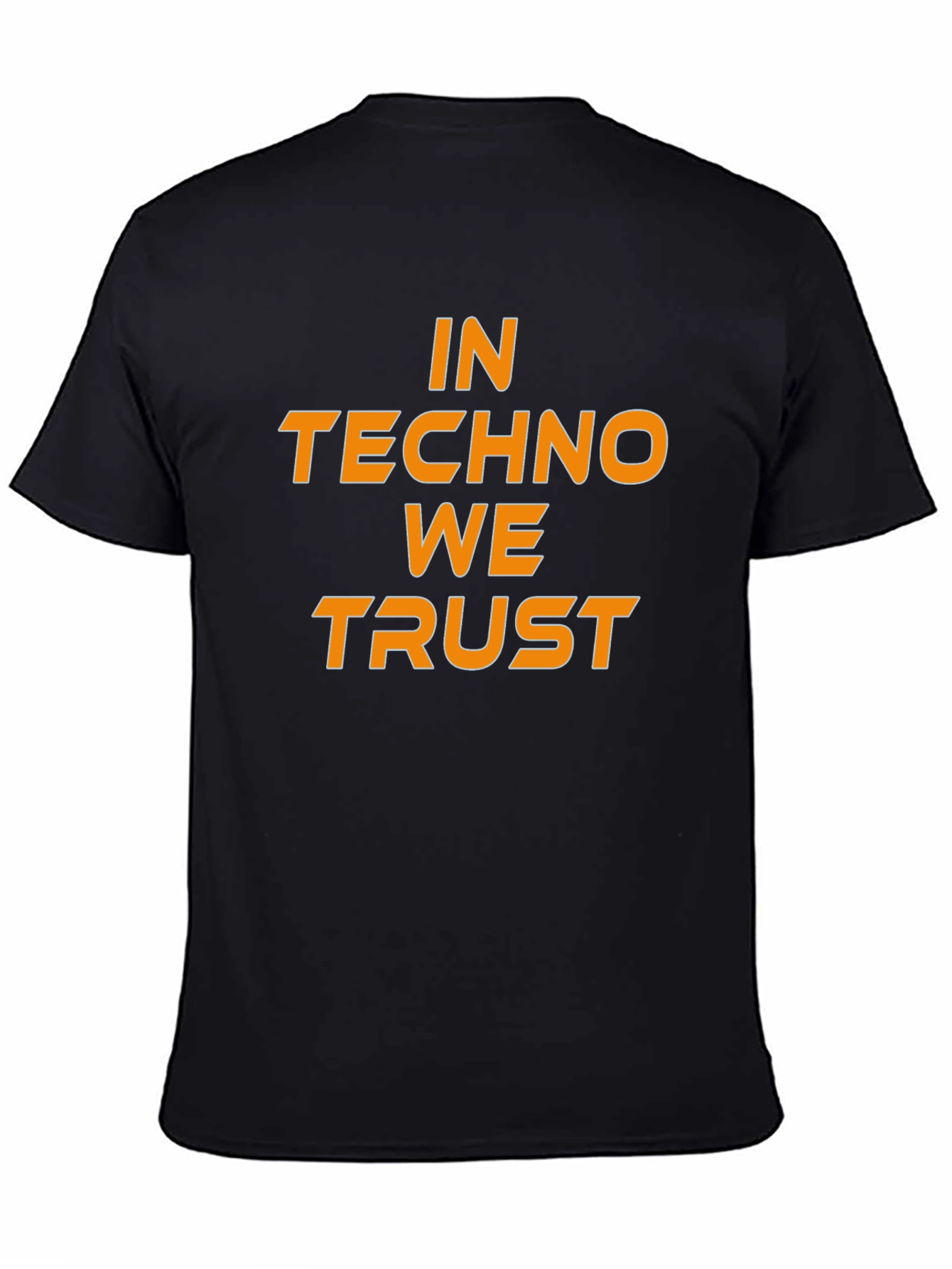 In Techno We Trust Black T-Shirt