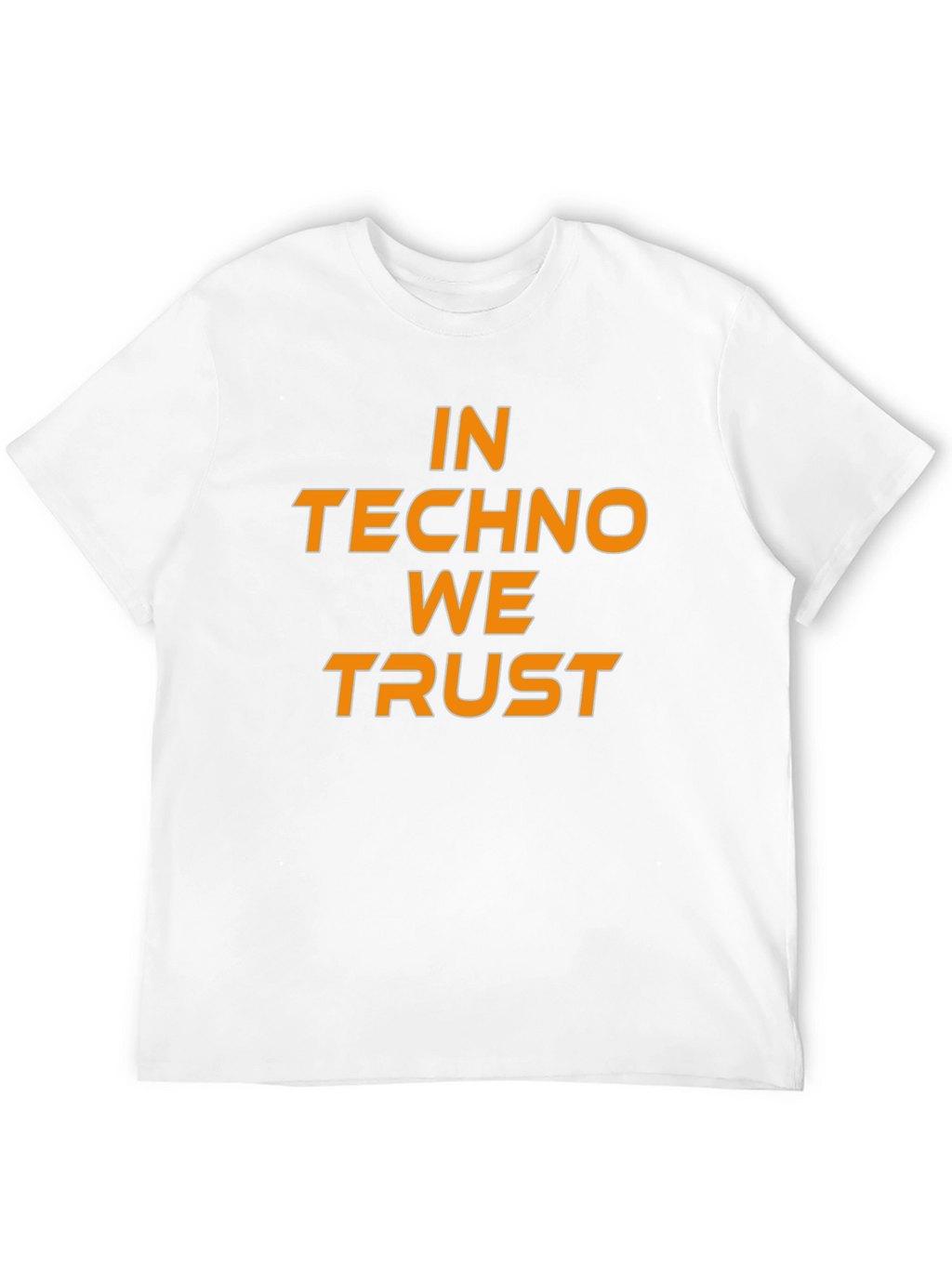 In Techno We Trust Black T-Shirt