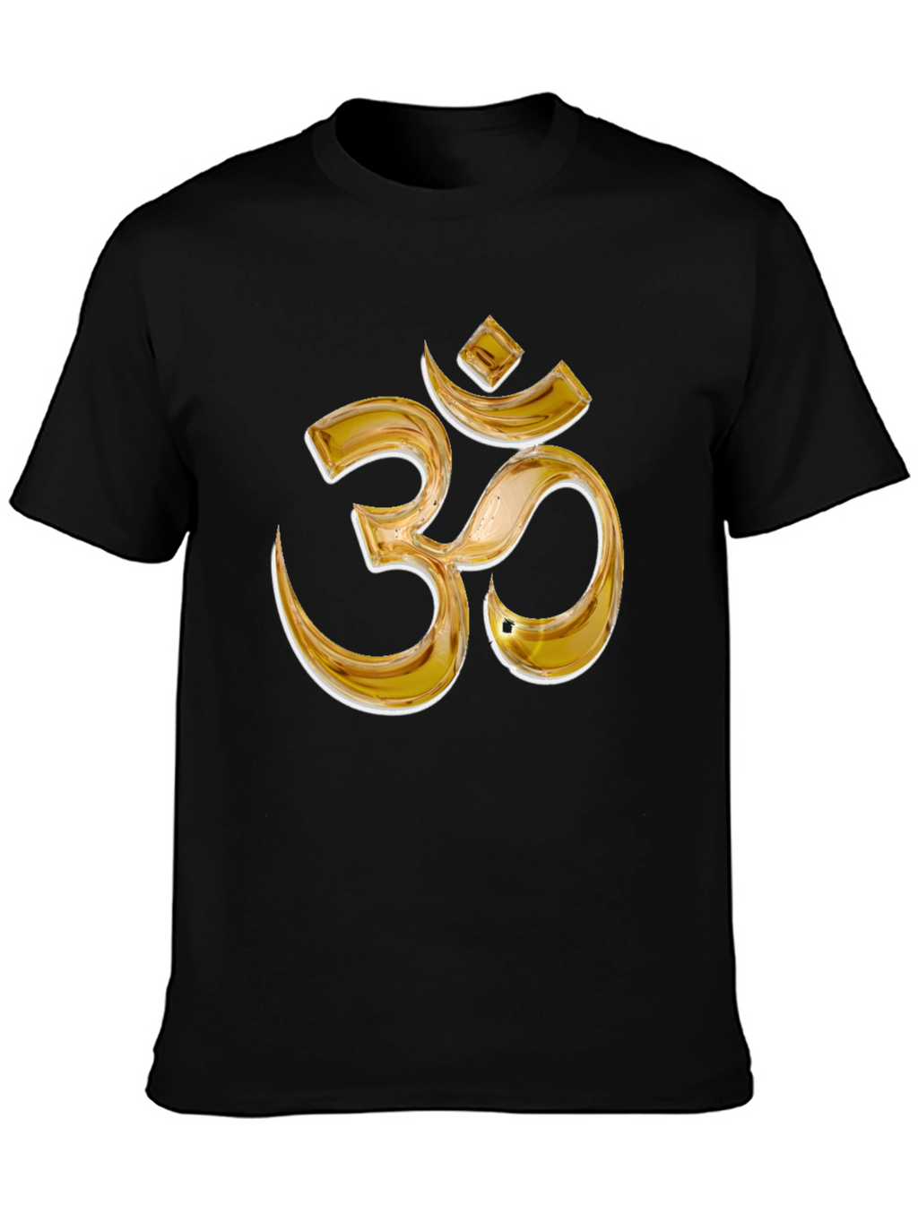 Om Symbol Graphic Tee - Black Cotton Blend