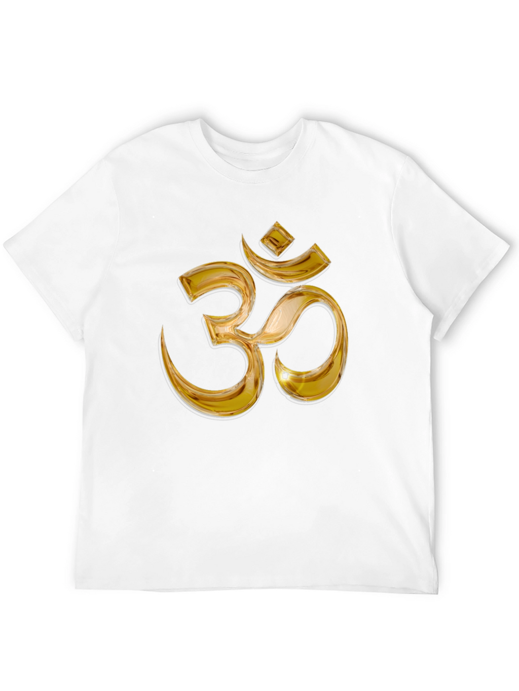 Om Symbol Graphic Tee - Black Cotton Blend