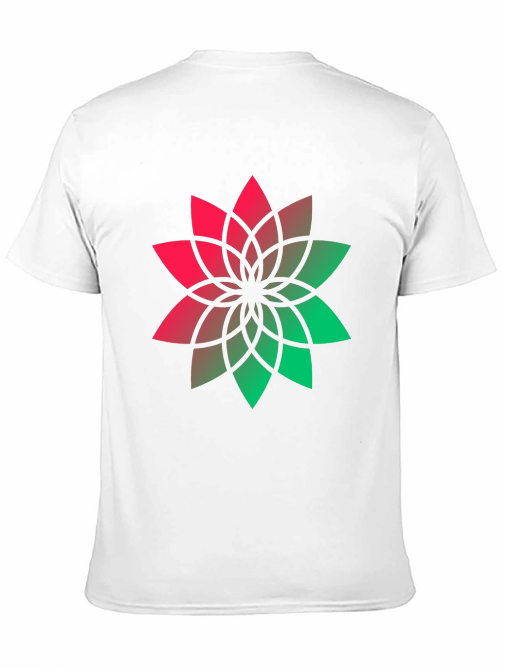 Geometric Flower Graphic Tee - Modern Style