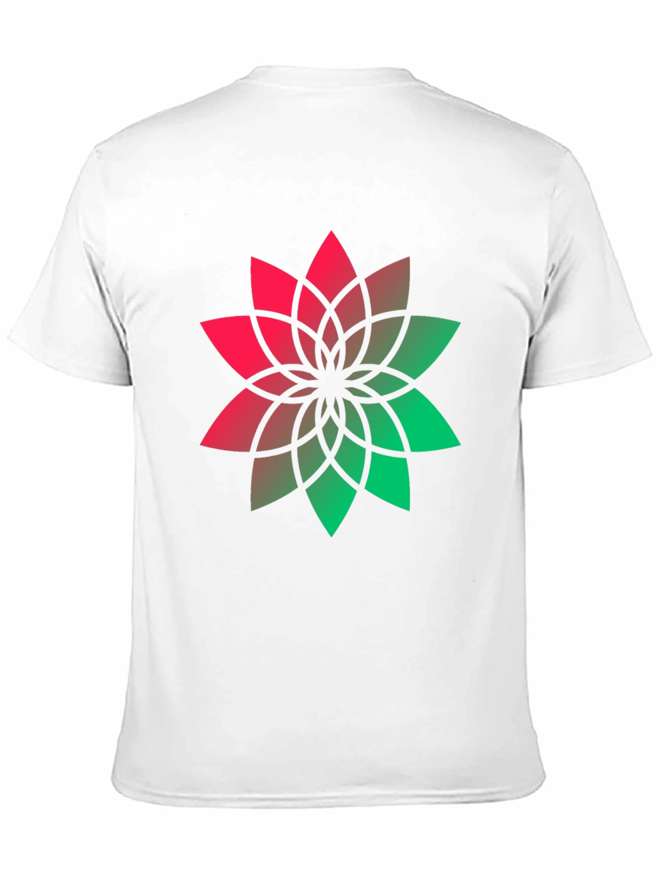 Geometric Flower Graphic Tee - Modern Style