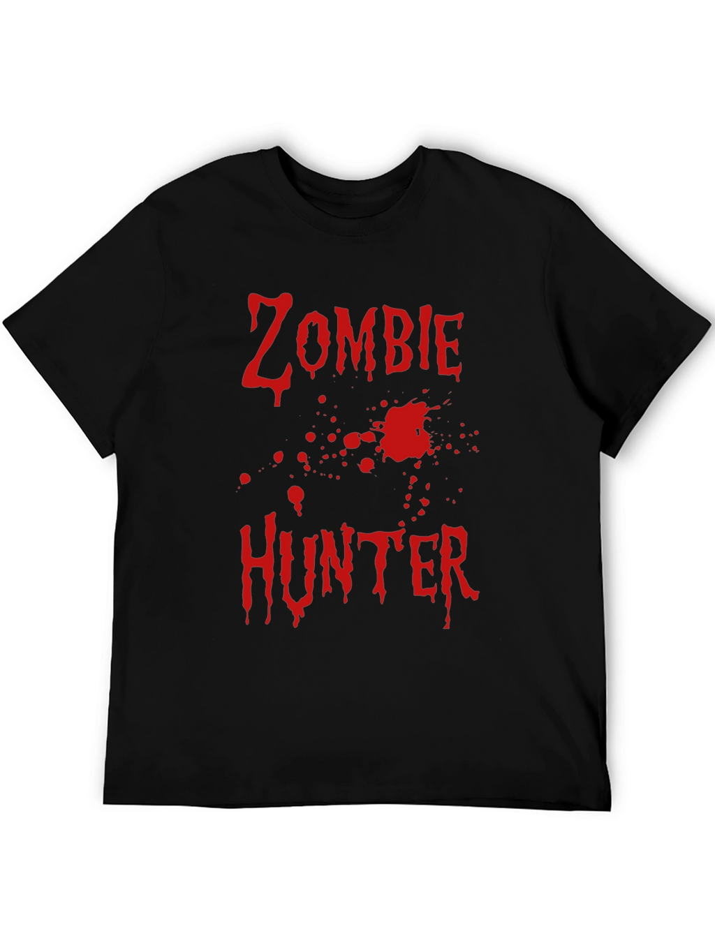 Zombie Hunter T-Shirt - Black Cotton Graphic Tee