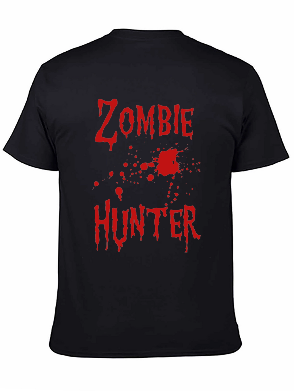 Zombie Hunter T-Shirt - Black Cotton Graphic Tee