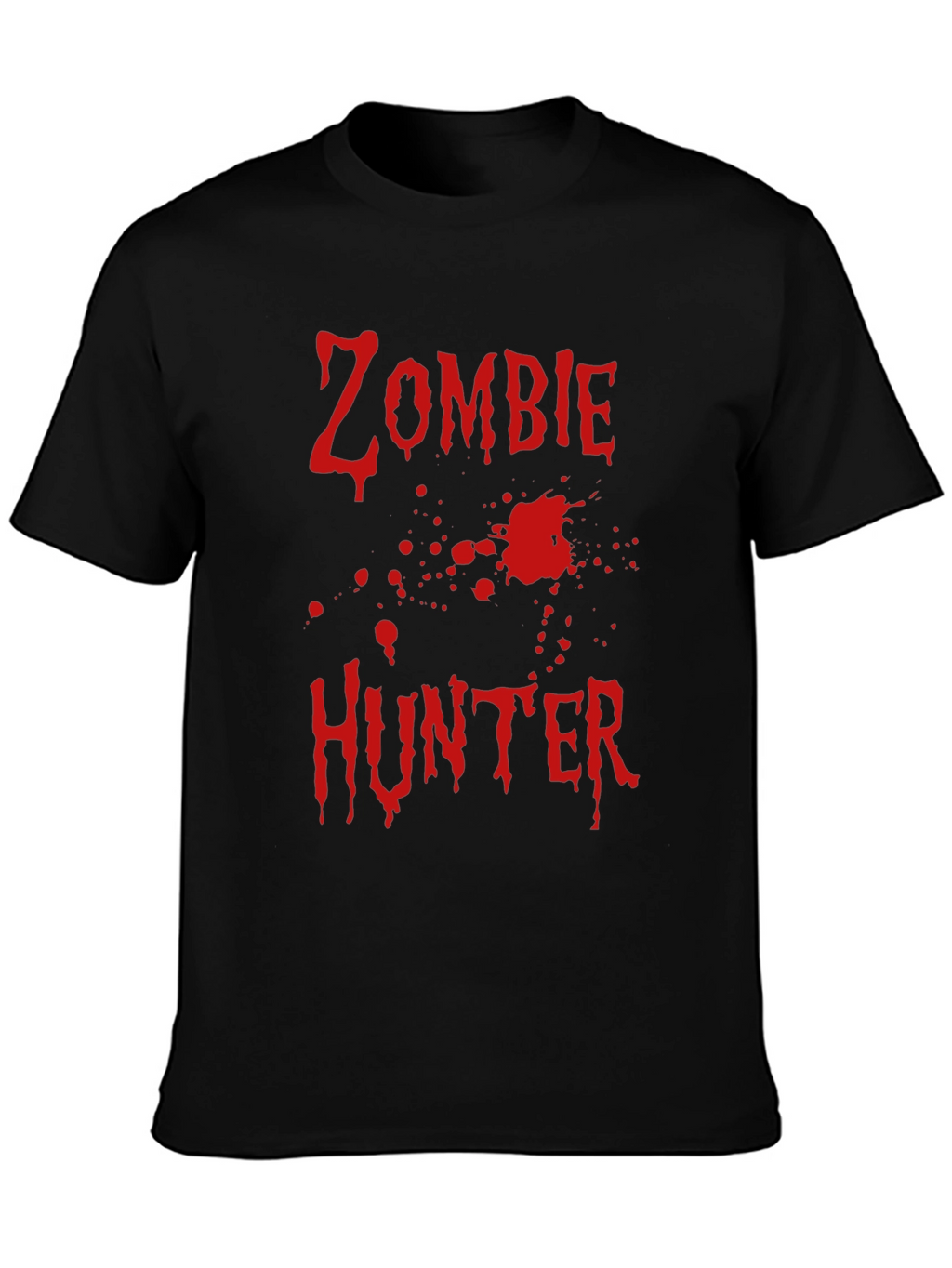 Zombie Hunter T-Shirt - Black Cotton Graphic Tee