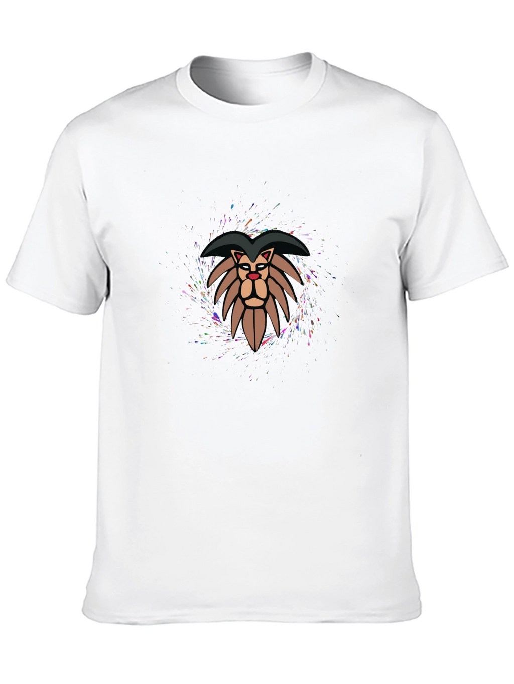 Lion Graphic Print Tee - Stylish Mens Black T-Shirt