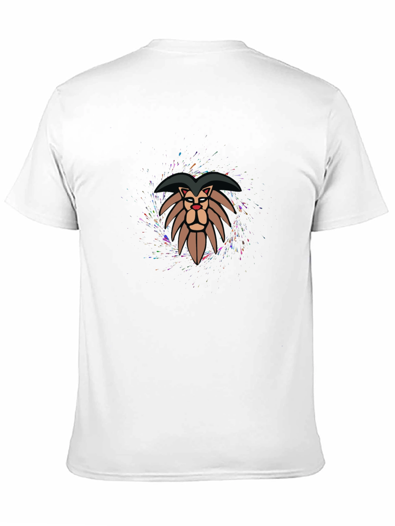 Lion Graphic Print Tee - Stylish Mens Black T-Shirt