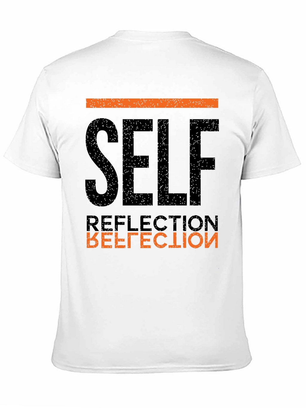 Self Reflection Graphic Tee - Black Cotton T-Shirt
