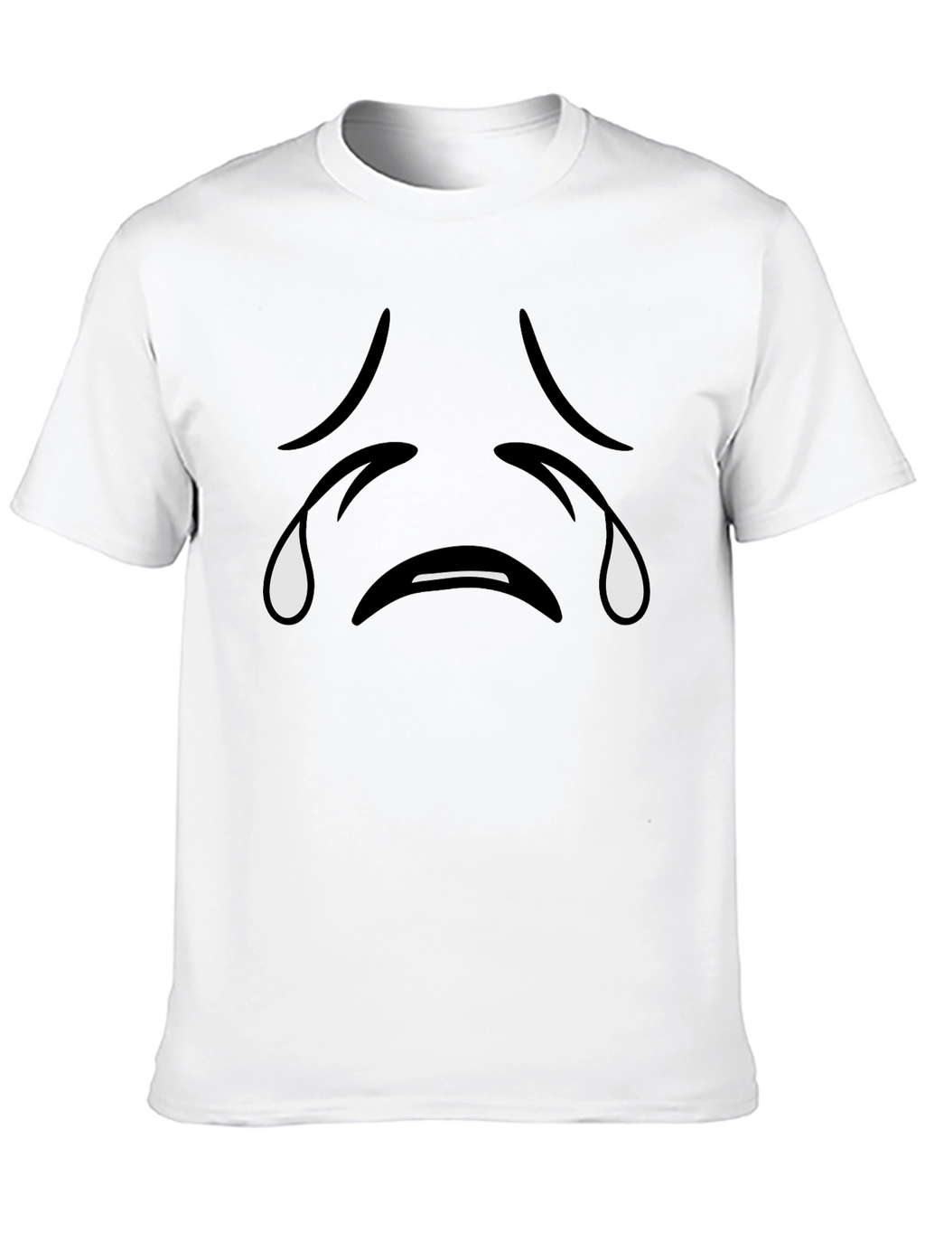 Sad Emoji Black T-Shirt