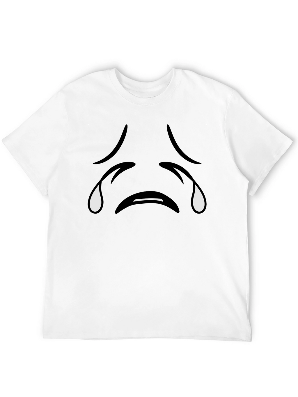 Sad Emoji Black T-Shirt