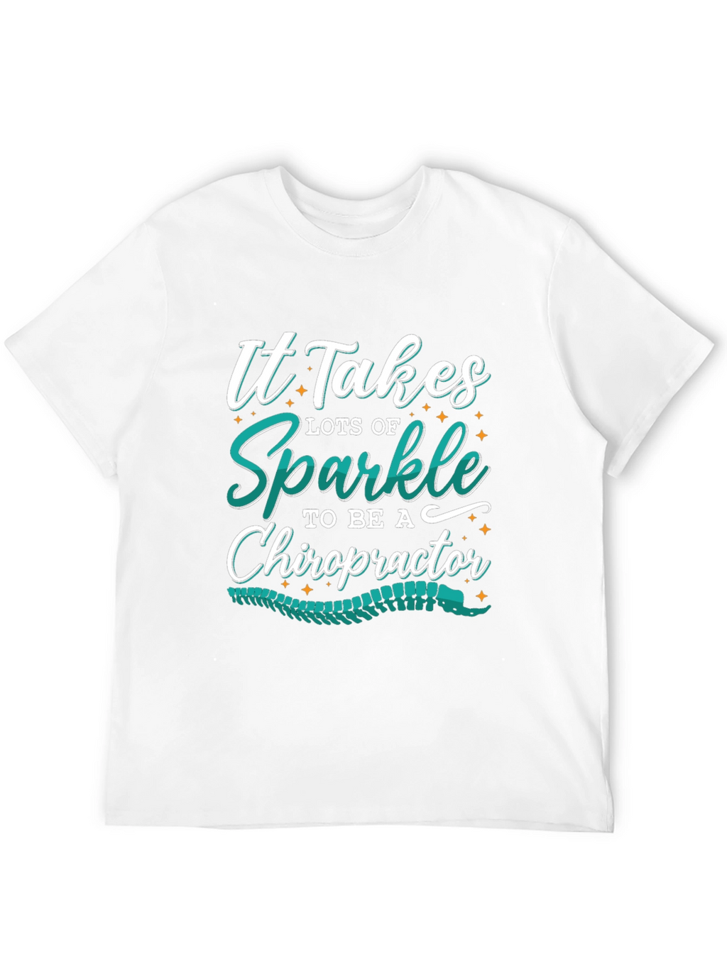 Sparkle Chiropractor T-Shirt - Black Graphic Tee