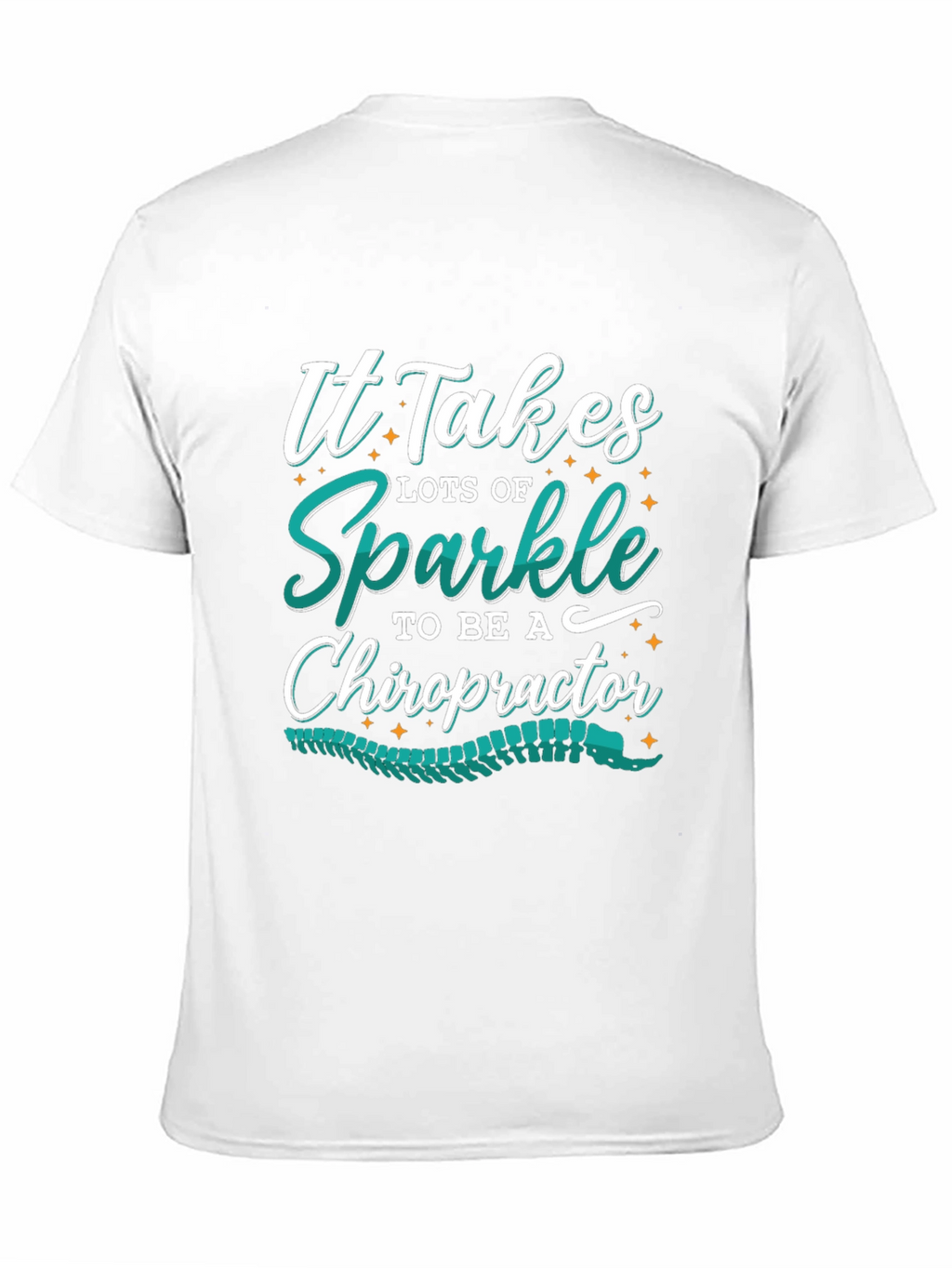 Sparkle Chiropractor T-Shirt - Black Graphic Tee