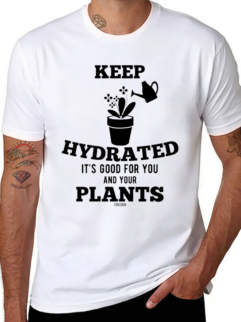 Keep Hydrated Plants Graphic T-Shirt