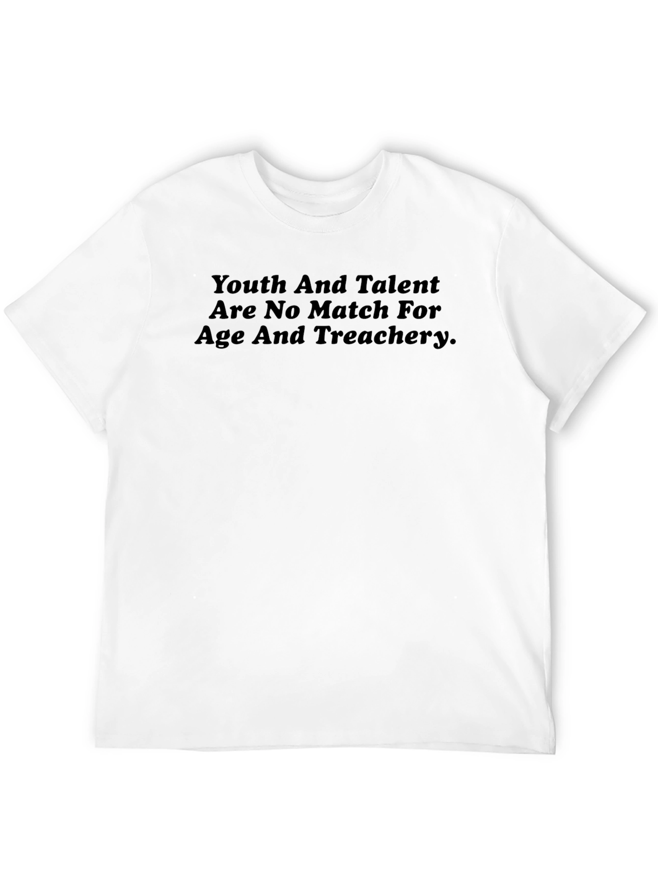 Youth and Talent Graphic Tee - Black Crewneck Shirt