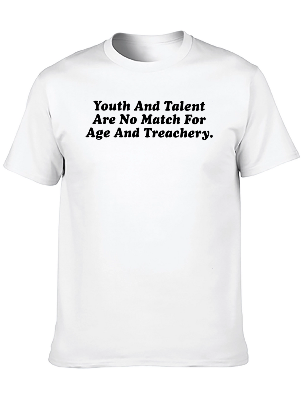 Youth and Talent Graphic Tee - Black Crewneck Shirt