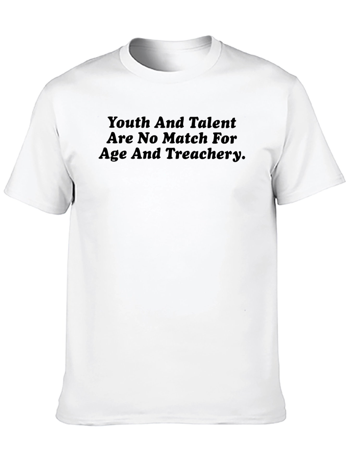 Youth and Talent Graphic Tee - Black Crewneck Shirt