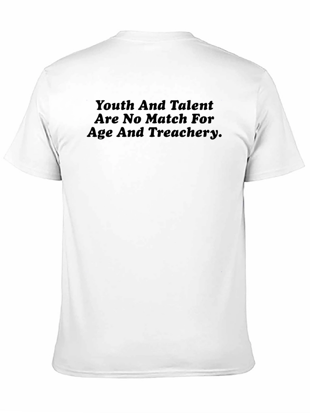 Youth and Talent Graphic Tee - Black Crewneck Shirt