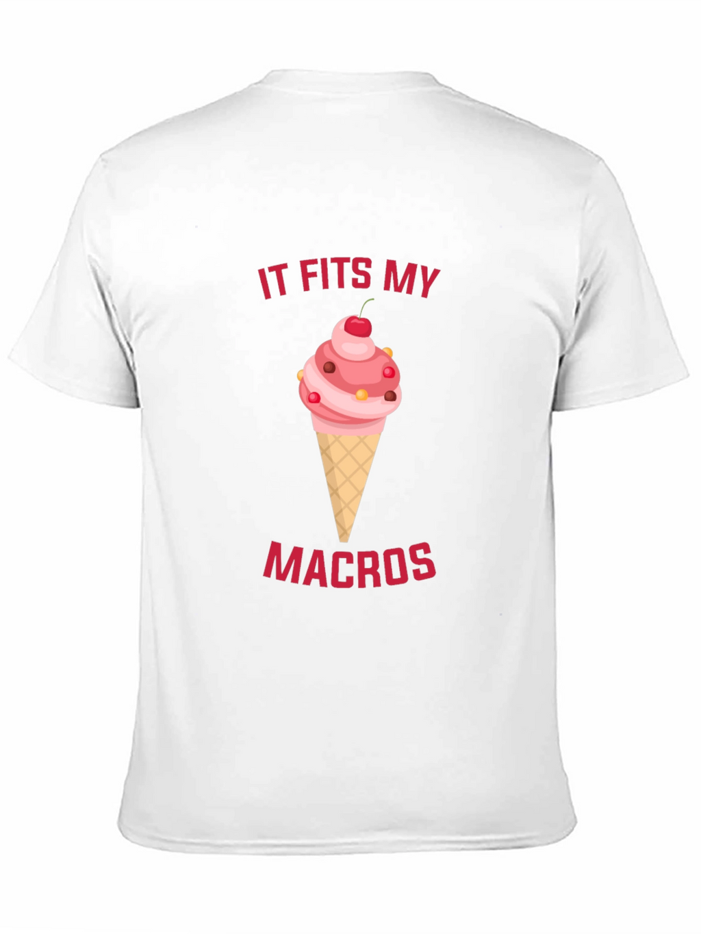 It Fits My Macros Funny Ice Cream Fitness T-Shirt