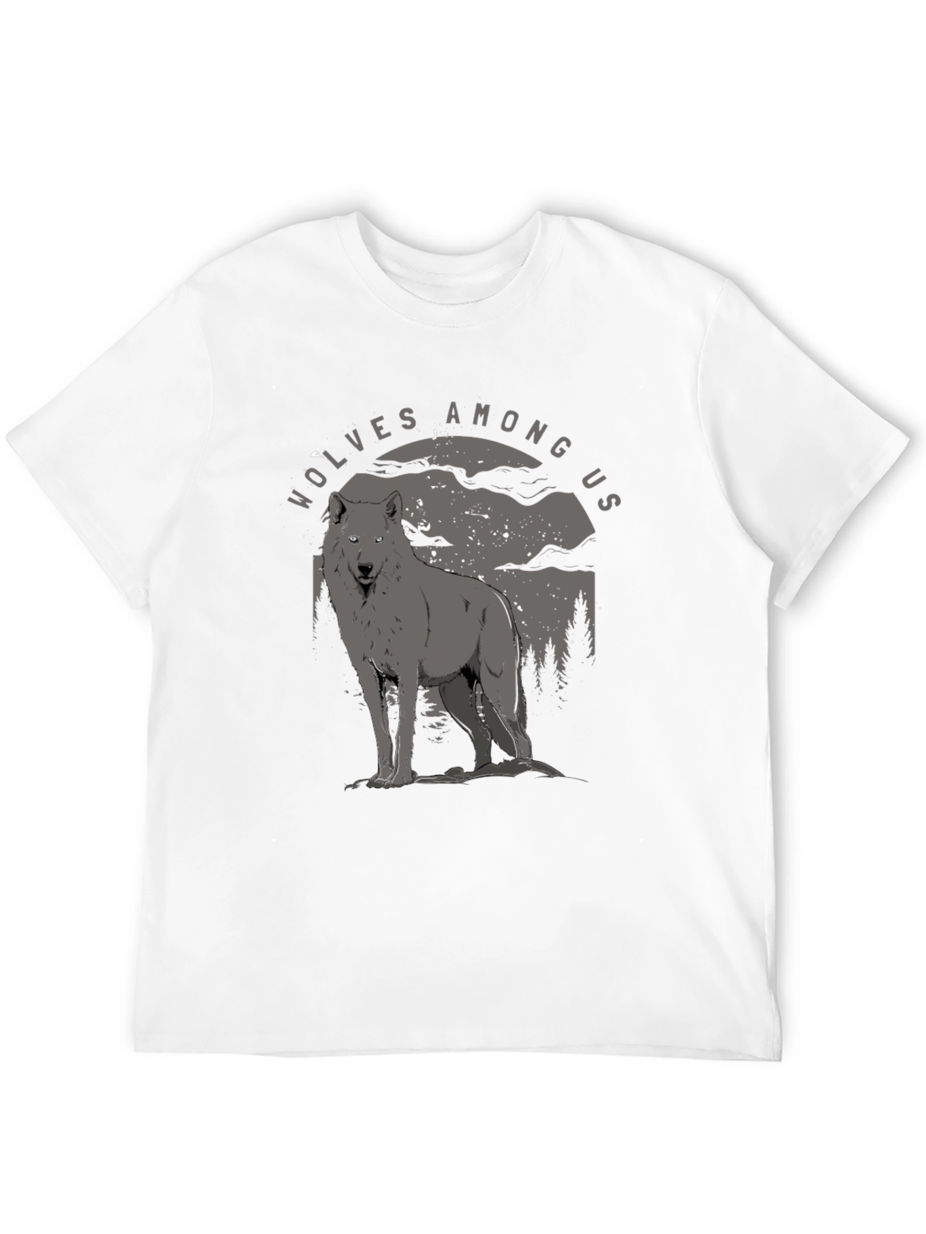 Wolves Among Us Graphic Tee - Midnight Howl T-Shirt