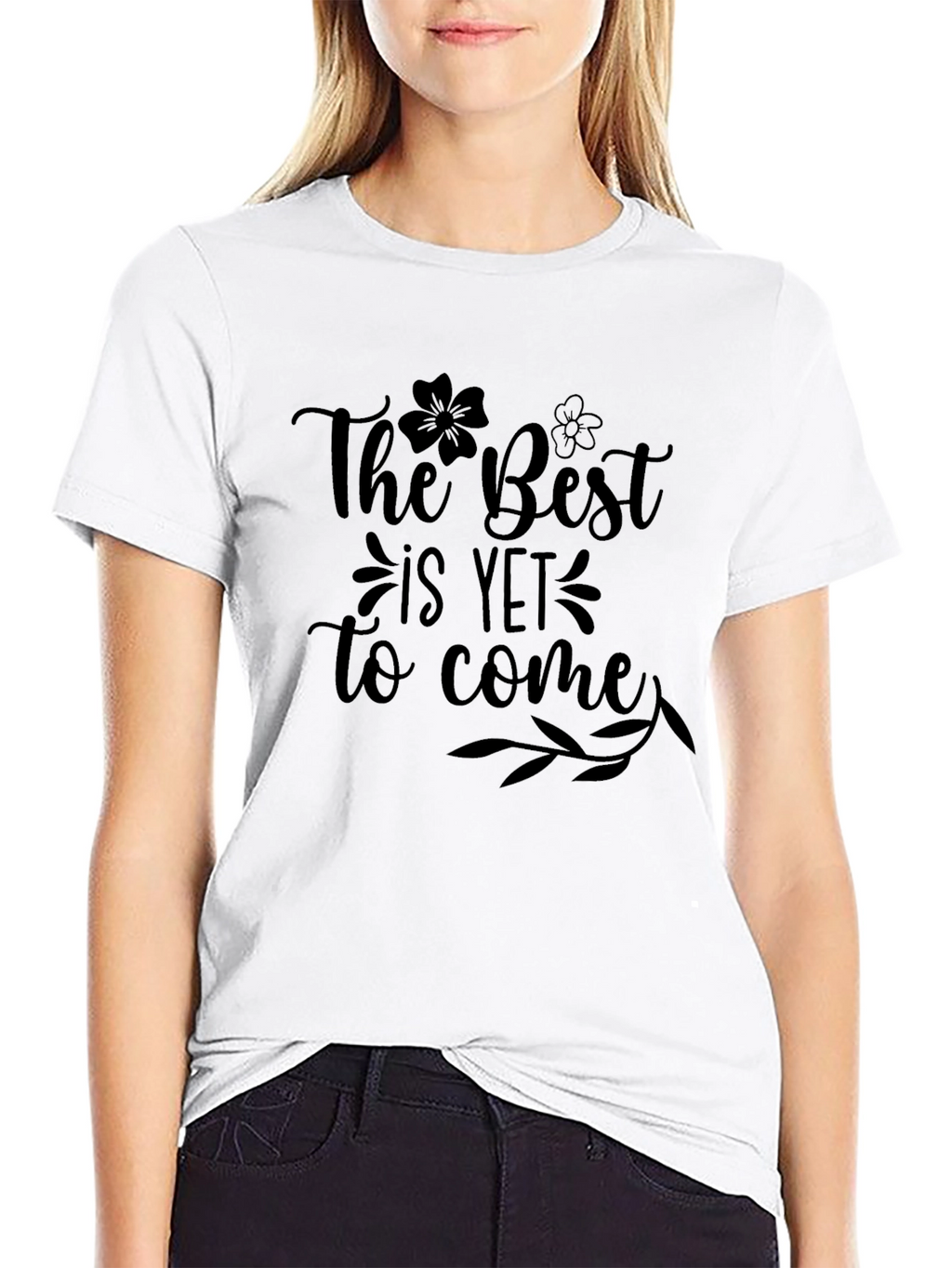 The Best is Yet to Come Black Graphic Tee