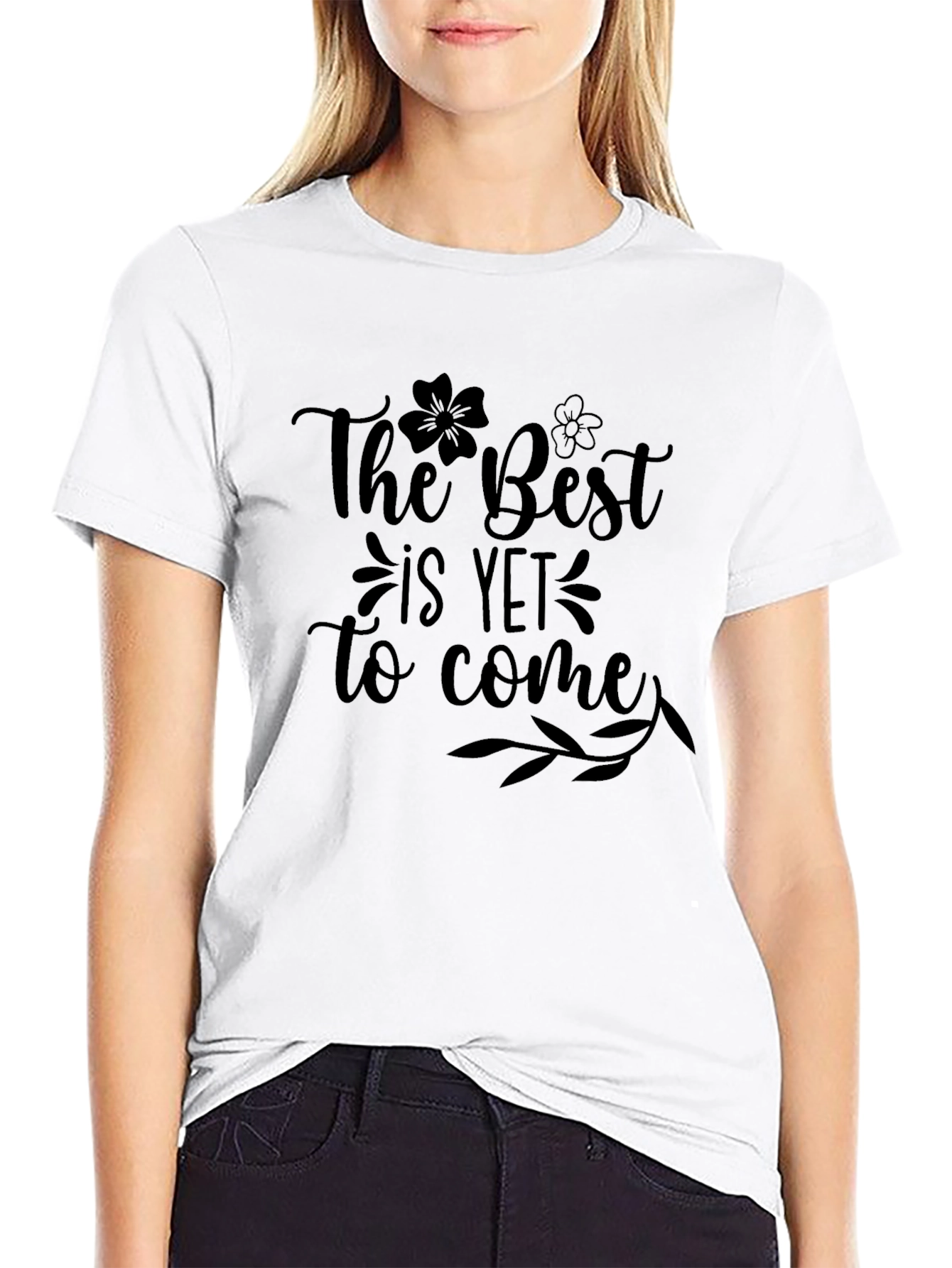 The Best is Yet to Come Black Graphic Tee