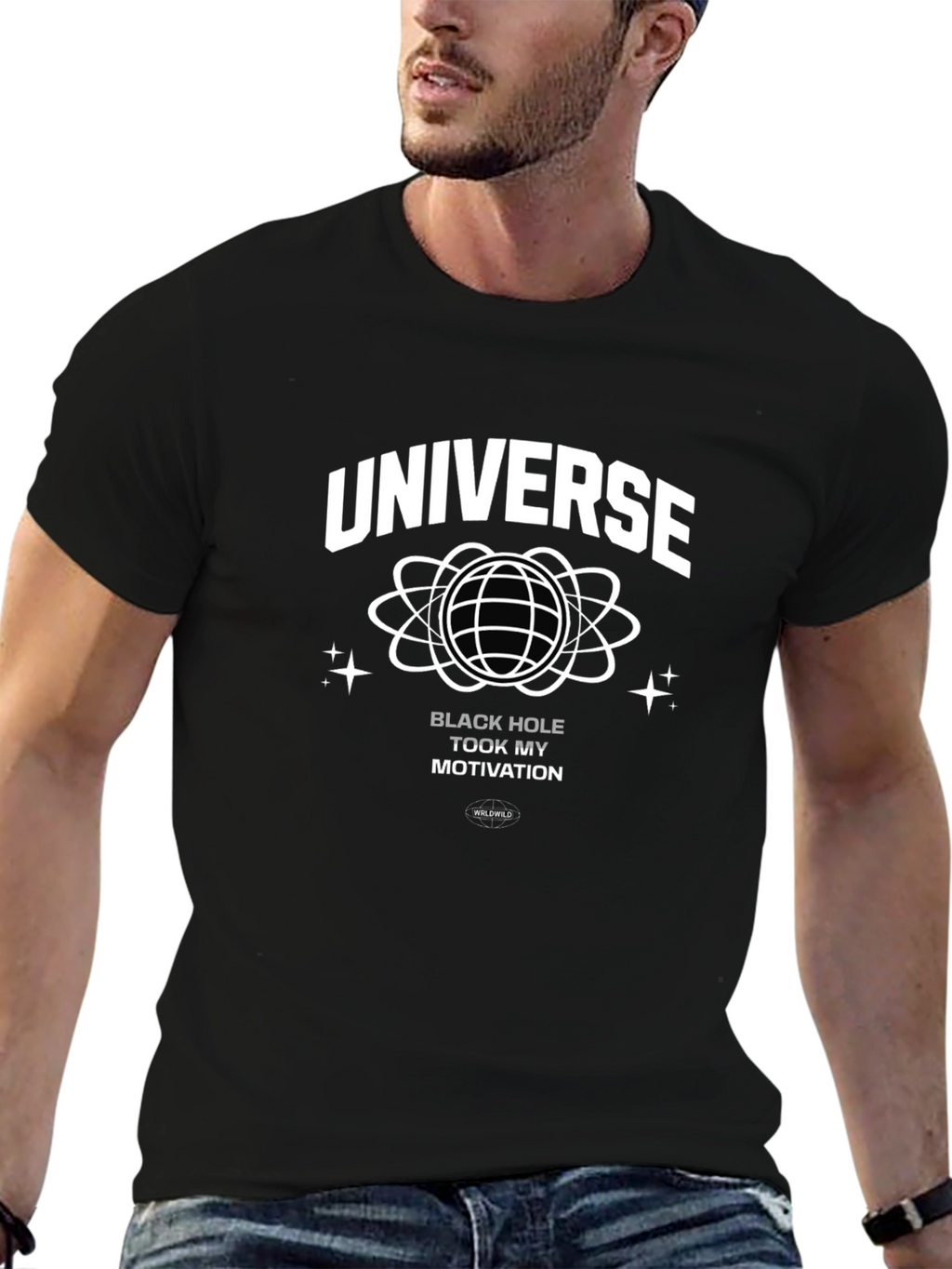 Universe Black Hole Motivation Graphic T-Shirt