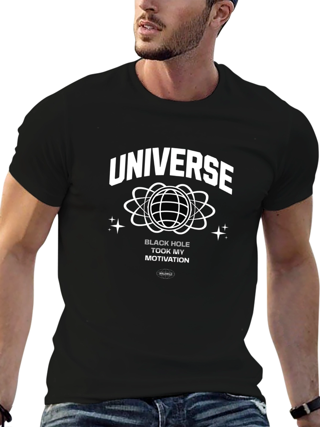 Universe Black Hole Motivation Graphic T-Shirt