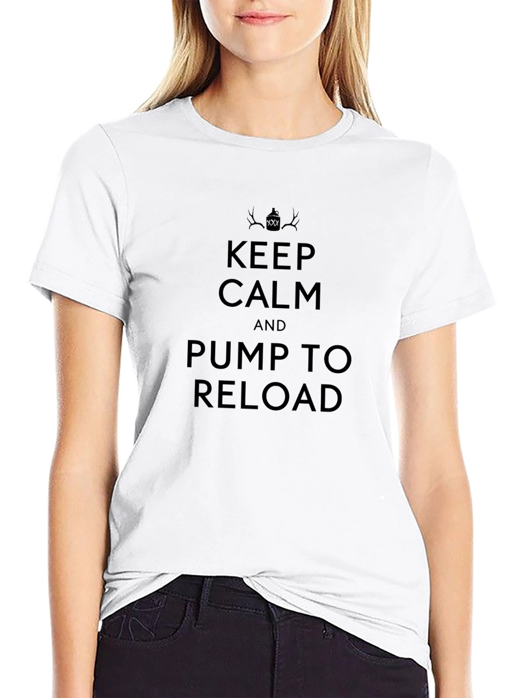 Keep Calm Pump To Reload Graphic Tee