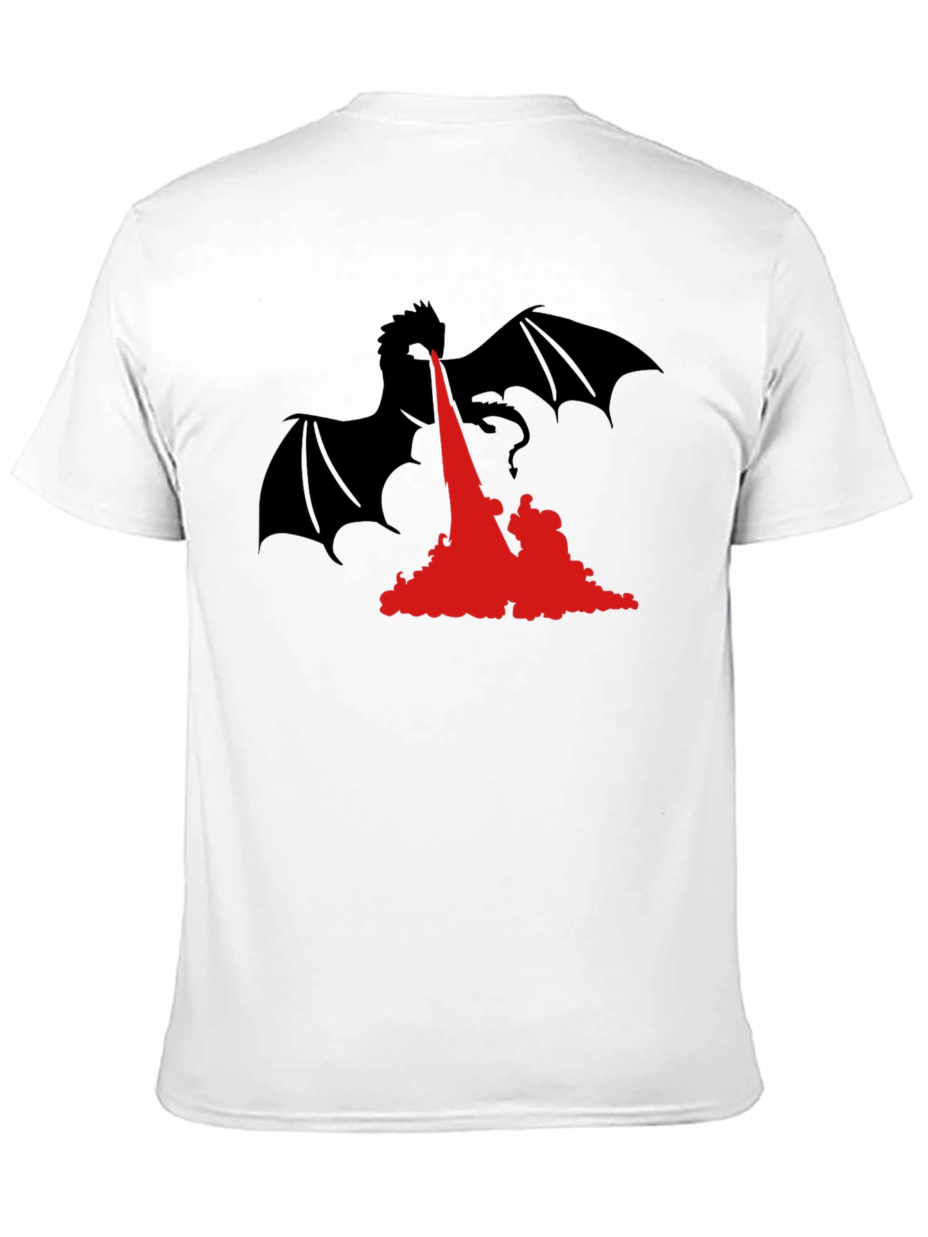 Dragon Fire T-Shirt - Black Graphic Tee