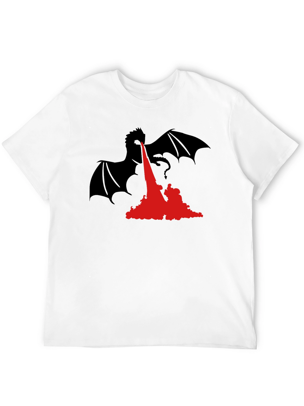 Dragon Fire T-Shirt - Black Graphic Tee