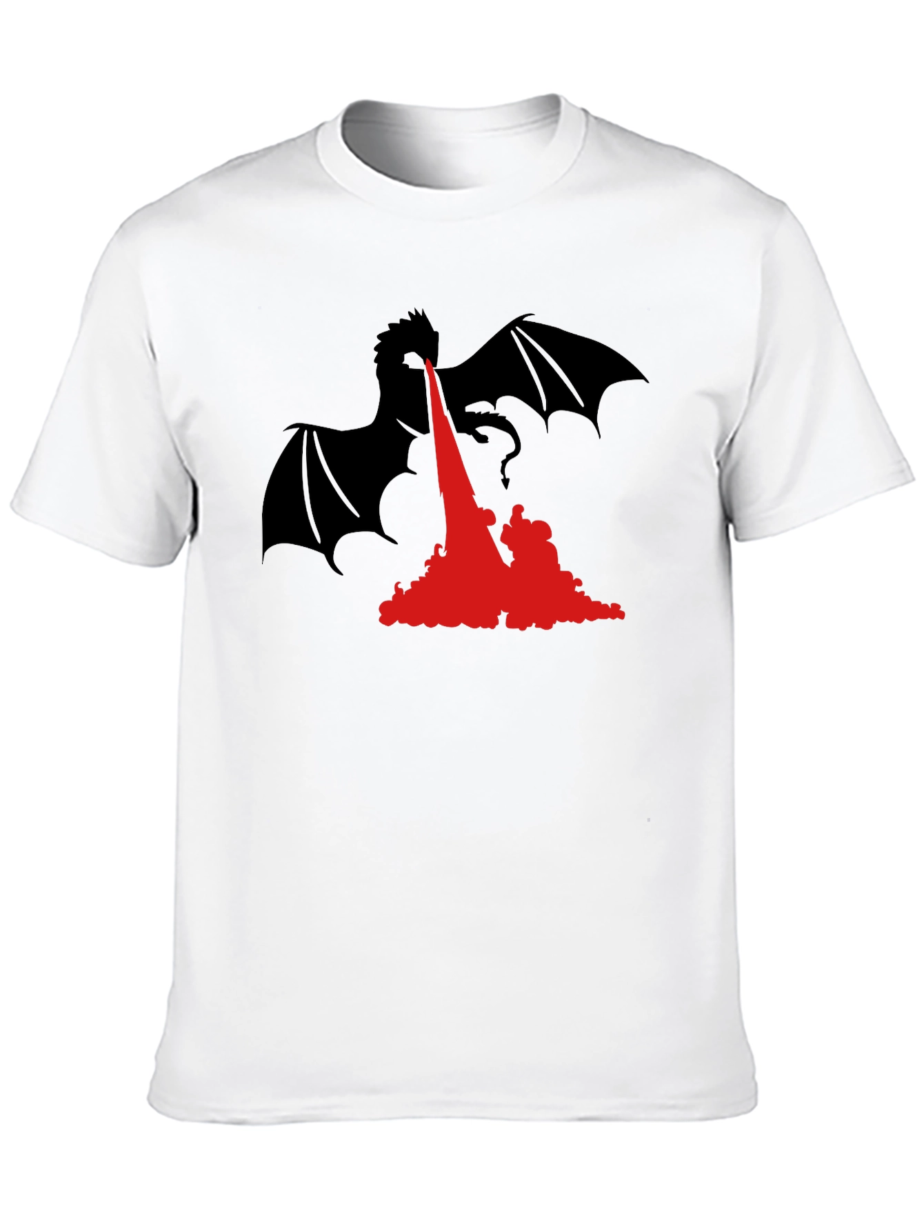 Dragon Fire T-Shirt - Black Graphic Tee